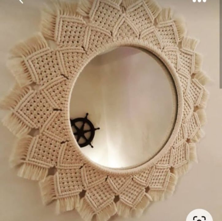 Macrame mirror  uploaded by business on 12/24/2021