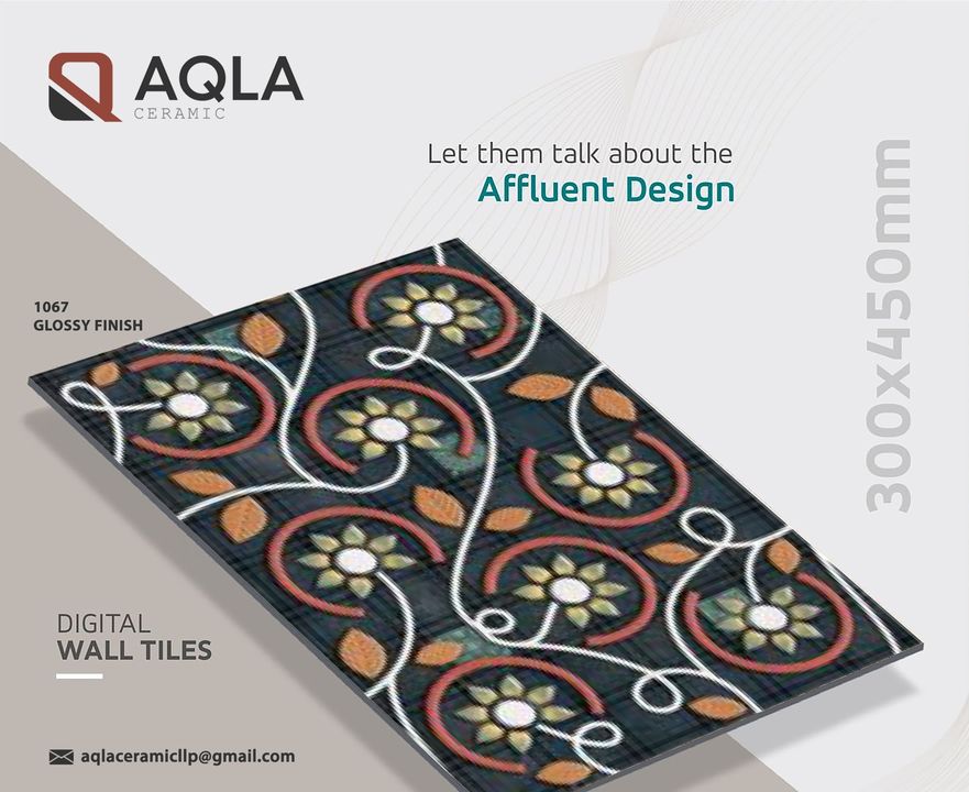 Ceramic wall tiles uploaded by AQLA Ceramic llp on 12/24/2021