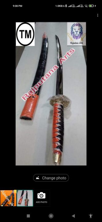 Samurai Sword High Carbon Steel Blade 10 Years Breakage Guarantee uploaded by Rajputana Arts on 12/25/2021