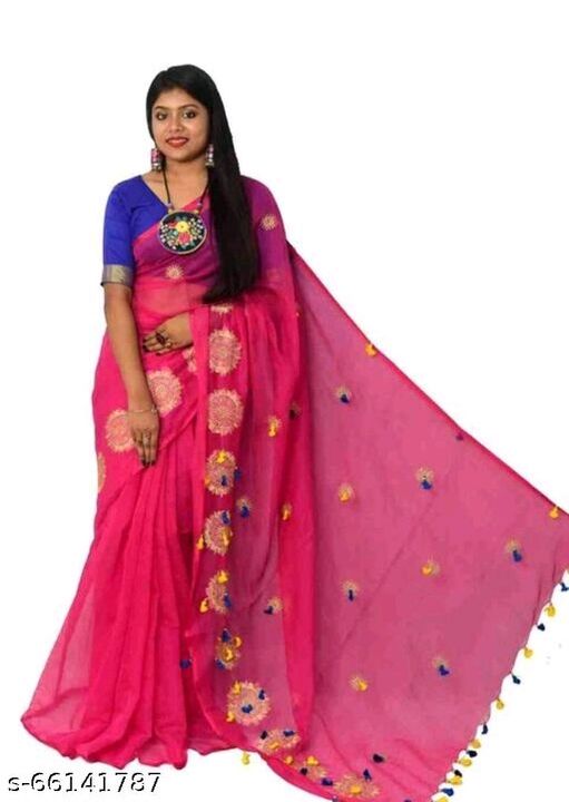 Post image Tumpa sona Handloom cotton silk saree with BP