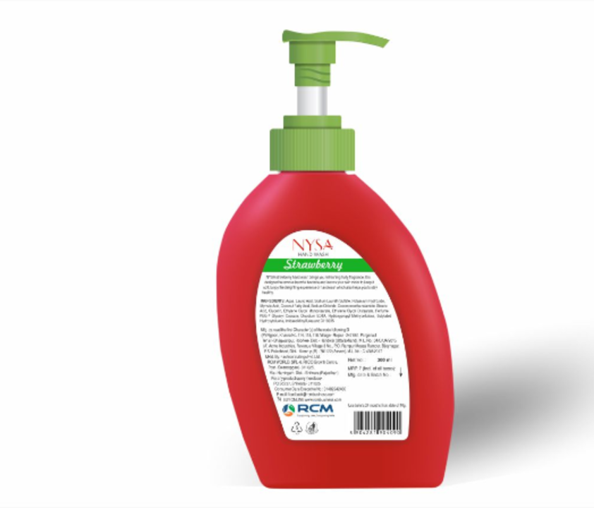 Nysa Strawberry Handwash(300 ml) uploaded by business on 12/25/2021