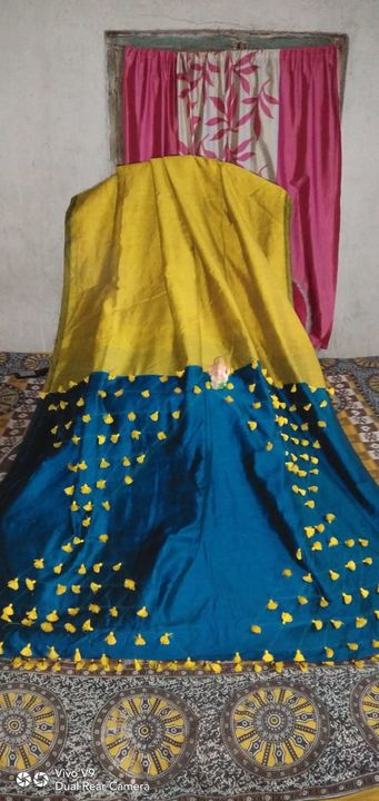 Cotton silk handloom pompom saree uploaded by QS Saree collection on 12/25/2021