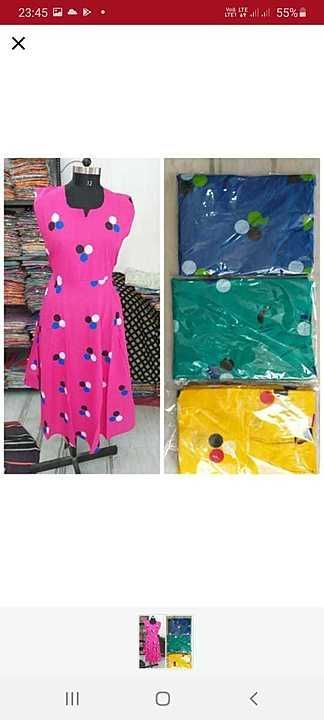 Cotton fabric midy size 44 length 48 sleeve half uploaded by Bhoomi creation on 9/27/2020
