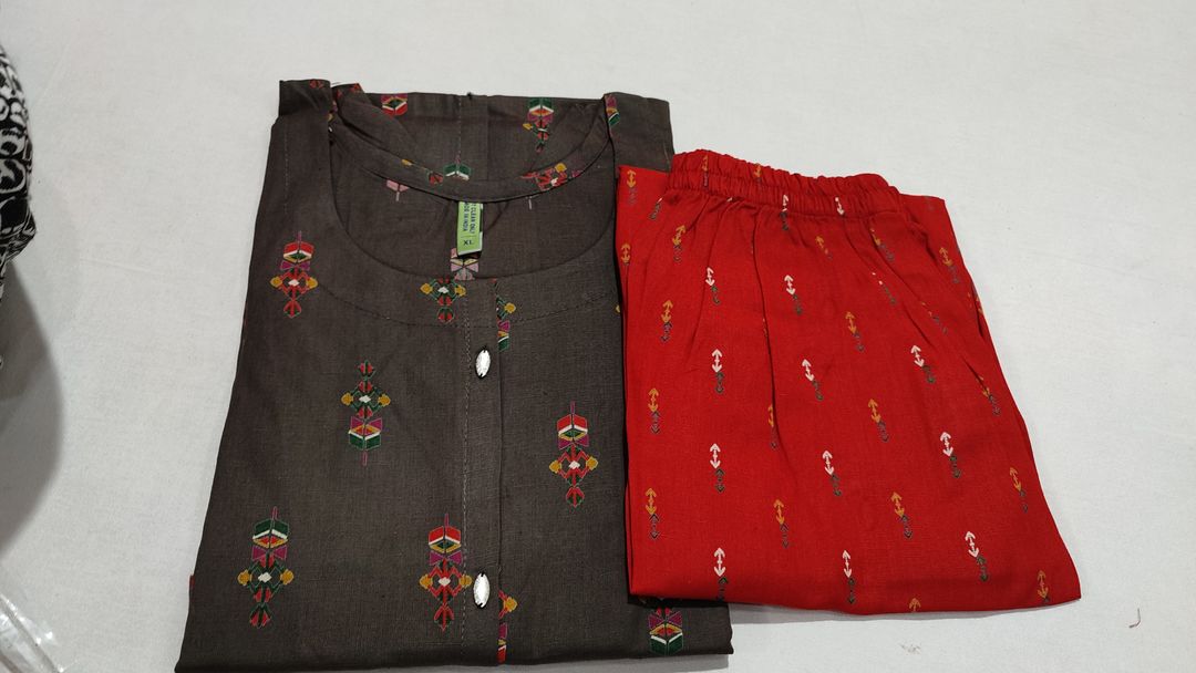 Cotton flex kurti with pant uploaded by ROHINI TEXTILES on 12/25/2021
