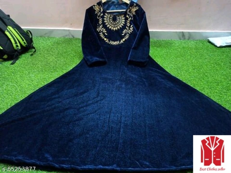 Velvet gown  uploaded by Alisha creation on 12/25/2021