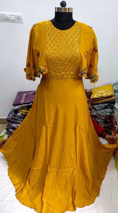 Indo western gown uploaded by business on 12/25/2021
