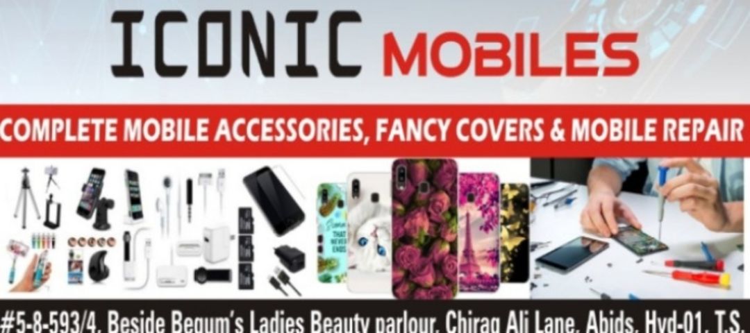 Visiting card store images of Iconic mobiles &  Accessories
