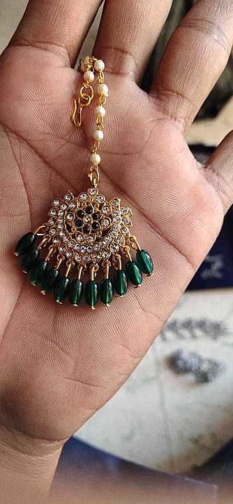 Mang tika uploaded by Jai Bhavani imitation jewellery  on 9/27/2020