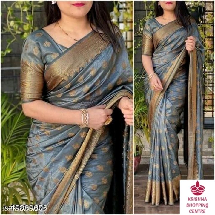 Banarasi soft silk saree uploaded by KRISHNA SHOPPING CENTRE on 12/26/2021
