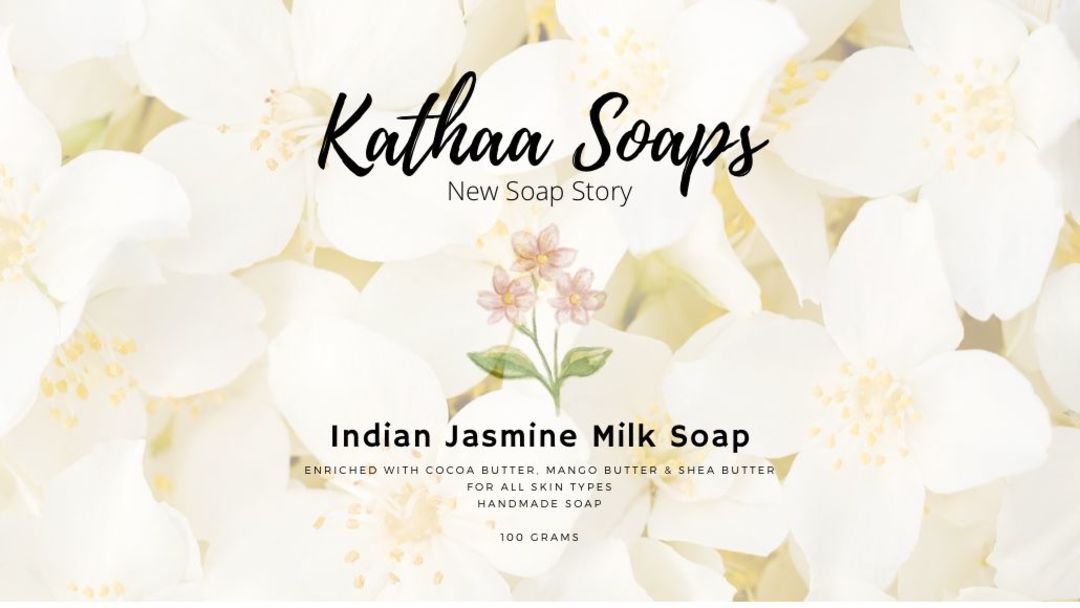 Kathaa Indian jasmine milk soap uploaded by business on 12/26/2021
