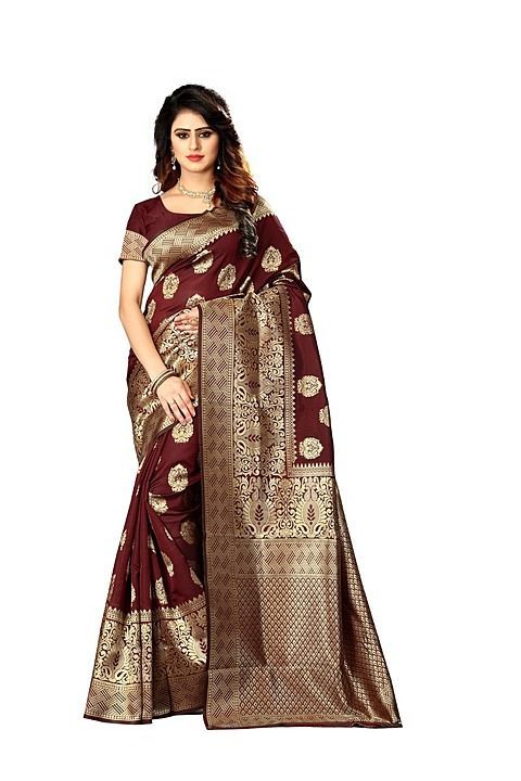 Harvi  jaqcurd. Women  wowen saree uploaded by business on 9/27/2020