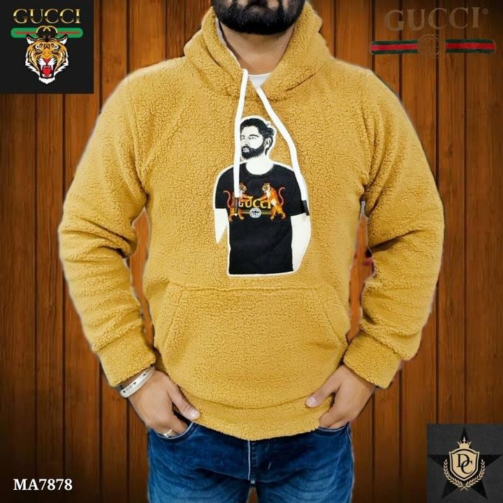 Post image Catalog Name: *Gucci hoodie*
❤️❤️❤️❤️
*🐝Gucci hoodie*
*_Parmish verma_**⭐Star Article*
*sherpa Fabric ✅**Winter stuff*
*Size M, L,XL, XXL*
Weight 550 gm
*Quality Fully guaranteed*💯
*Open orders😍*
❤️❤️❤️❤️
Starting @₹ 699.0🚚 _*Free Shipping.*_
