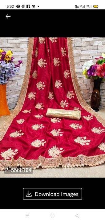 Embroidery sari uploaded by Sonali Karanjkhele on 12/26/2021