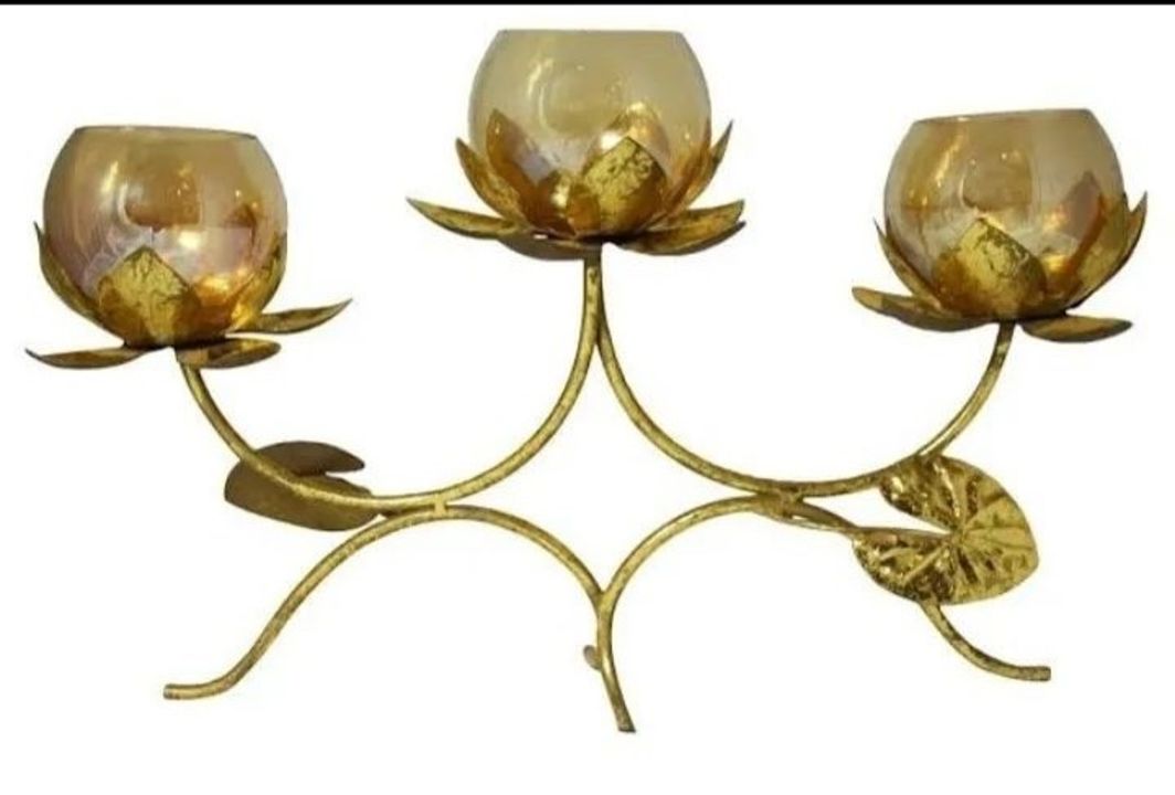 Beautiful leaf Metal Candle stand  uploaded by WARSI COLLECTION on 12/26/2021