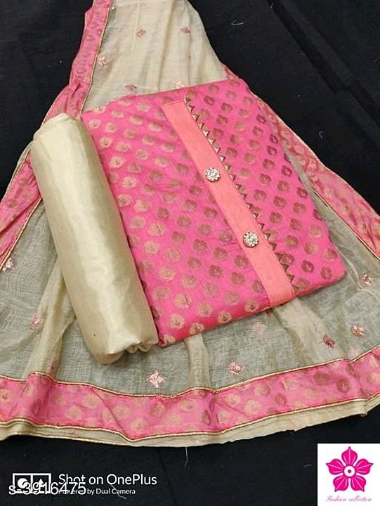 Catalog Name:*Abhisarika Refined Salwar Suits & Dress Materials*
Top Fabric: Banarasi Silk + Top Len uploaded by business on 9/27/2020