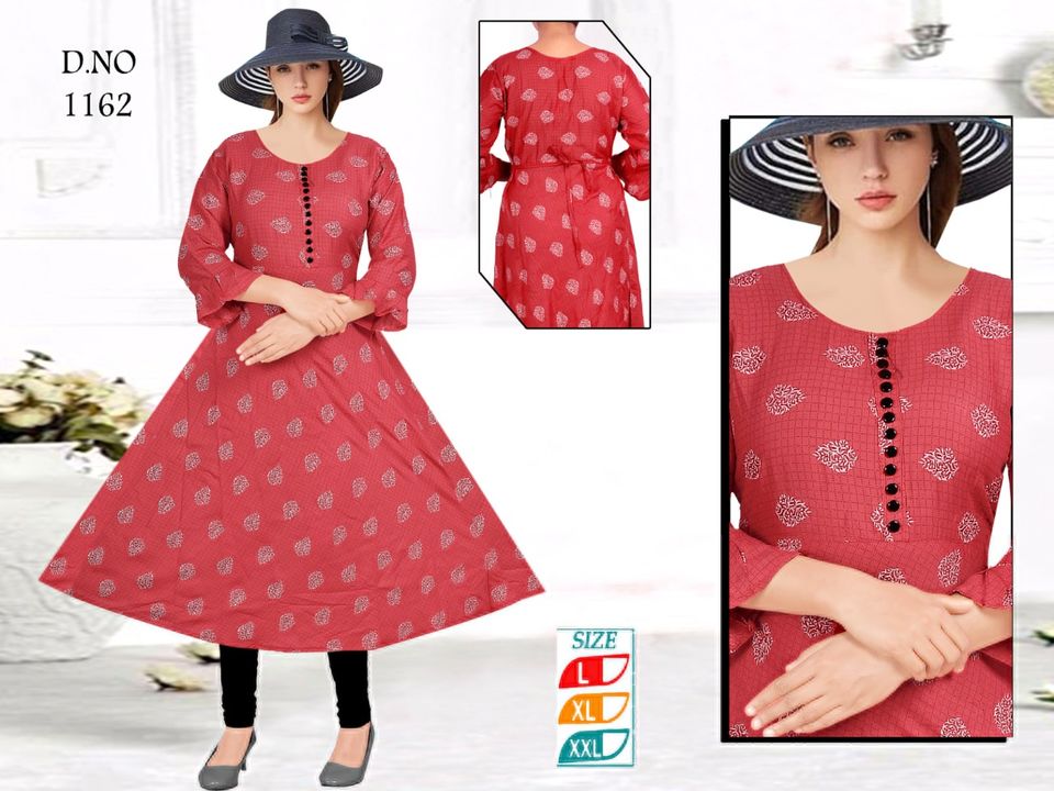 Umbrella printed kurti uploaded by business on 12/27/2021