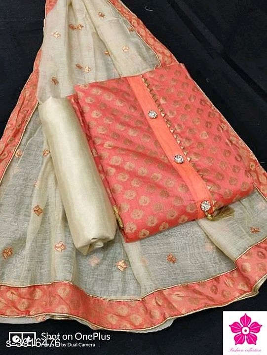 Catalog Name:*Abhisarika Refined Salwar Suits & Dress Materials*
Top Fabric: Banarasi Silk + Top Len uploaded by Fashion collection on 9/27/2020