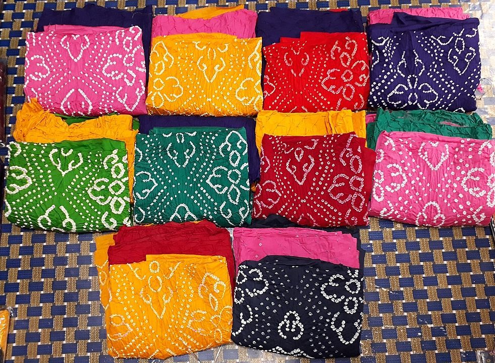 Glaze cotton bandhej suit uploaded by Yogi Handicraft on 9/27/2020