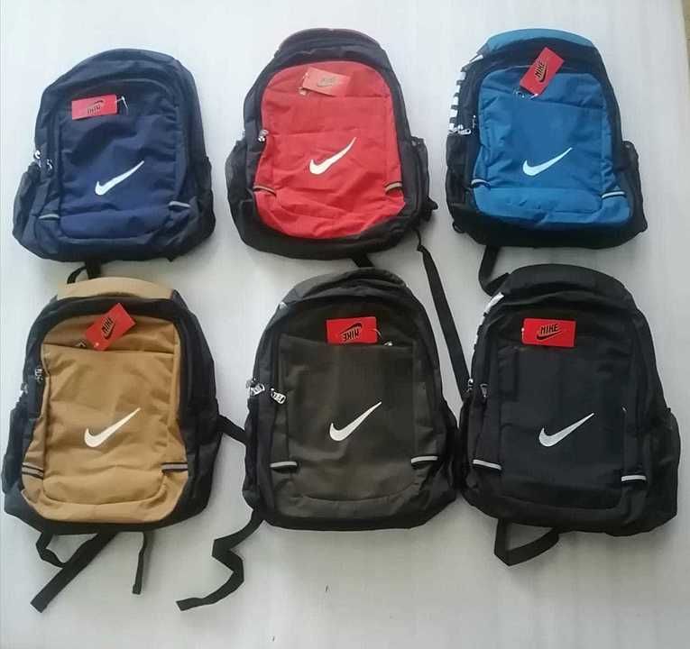 Nike bagpack 
Soft material bagpack 💯 quality assurance
Low rate because direct from manufacturer  uploaded by business on 9/27/2020