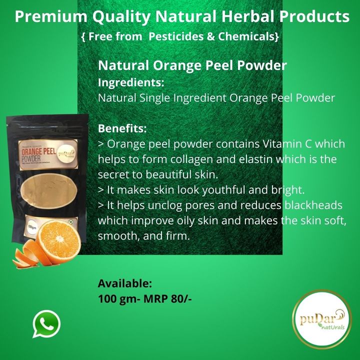 Orange Peel Powder uploaded by Pudar Naturals on 12/27/2021