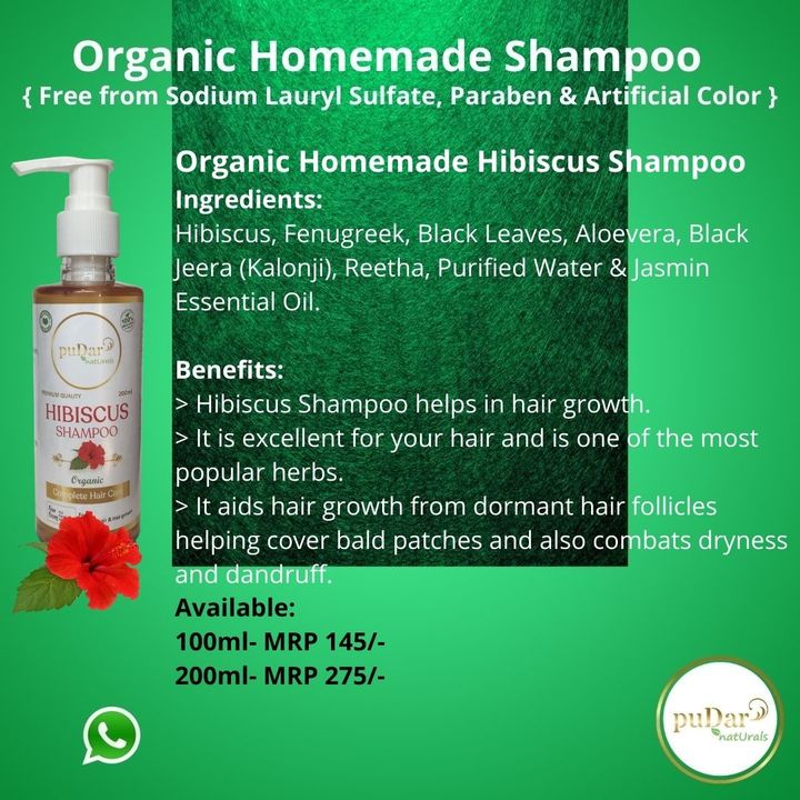 Hibiscus Shampoo- Organic uploaded by Pudar Naturals on 12/27/2021