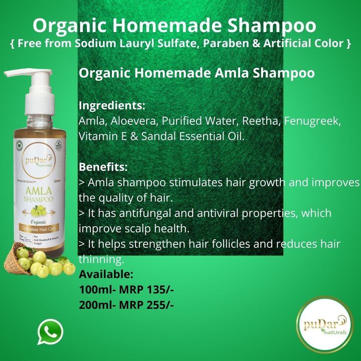 Amla Shampoo- Organic uploaded by Pudar Naturals on 12/27/2021