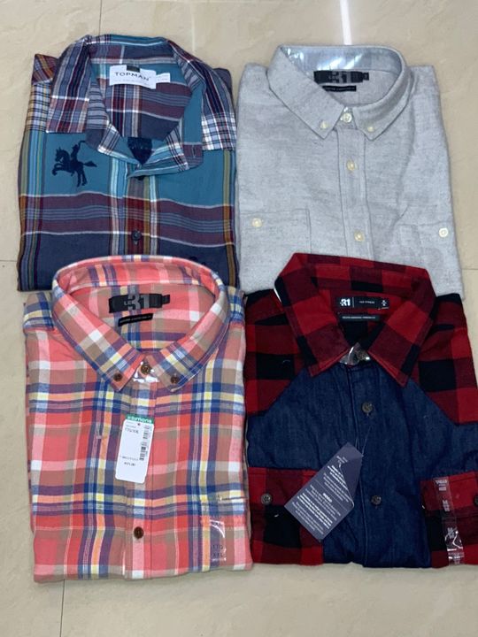 Topman shirts are breast cotton shirts with thick fabric we have in assorted sizes original product  uploaded by Branded hub on 12/27/2021