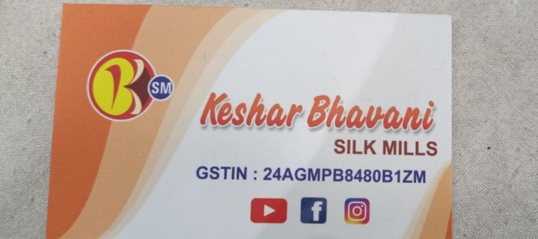 Visiting card store images of Keshar bhavani silk mills