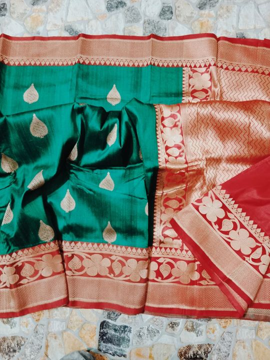 Tussar Silk Saree's uploaded by Prisha Benarasi Silk on 12/27/2021