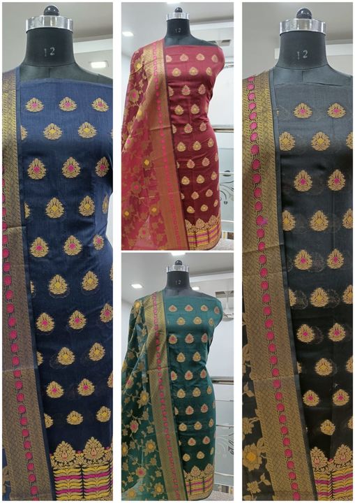 Cotton Fancy 3pcs Suit uploaded by Roshni Saree Collection on 12/27/2021