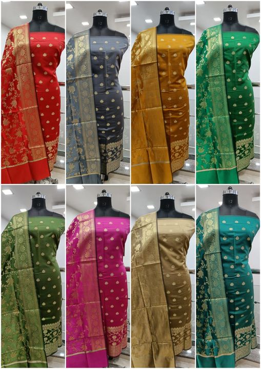 Cotton Fancy 3pcs Suit uploaded by Roshni Saree Collection on 12/27/2021