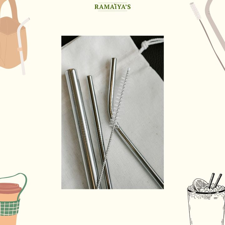 Stainless steel straw uploaded by Ramaiya's on 12/27/2021