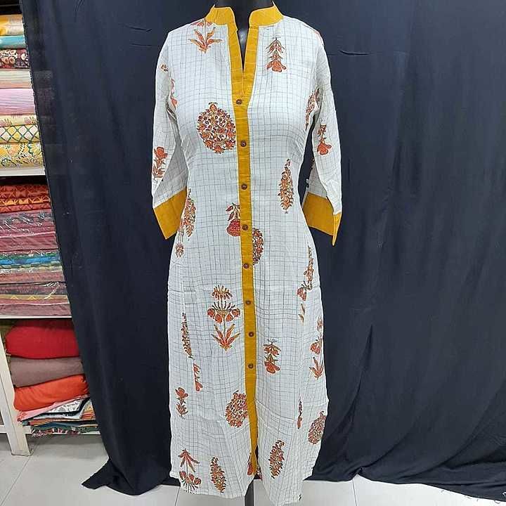 Rayon print kurtis uploaded by business on 9/27/2020