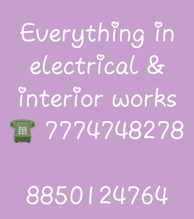 Everything in electrical and interior work uploaded by A to Z Electric work on 12/27/2021