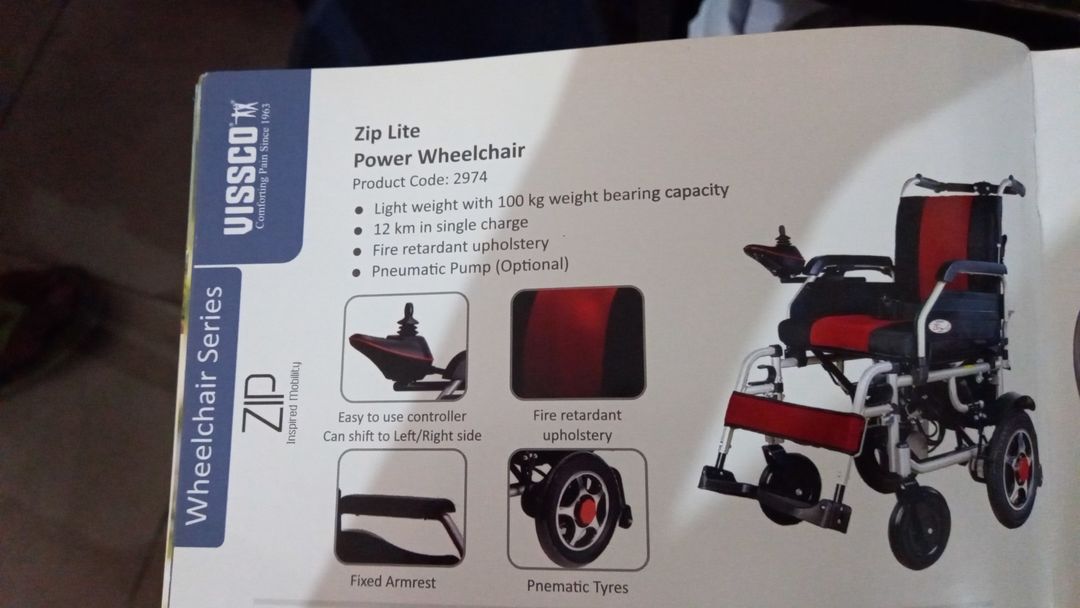 Vissco Ziplite Power Wheelchair  uploaded by Krishana Traders on 12/27/2021