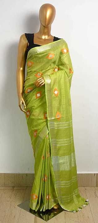 Post image Tusser silk Saree khadi cotton batik print linen Saree tusser silk all tayp suit all tayp saree