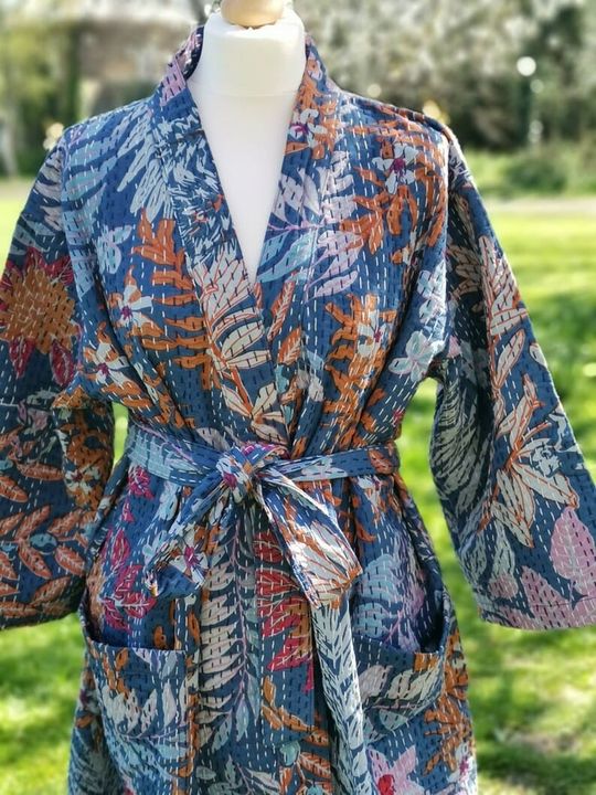 Kantha kimono dress uploaded by Vastra Handicrafts on 12/28/2021