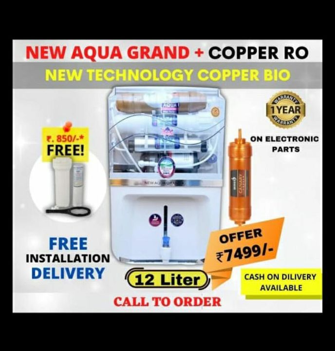 Ro+copper water purifier uploaded by business on 12/28/2021