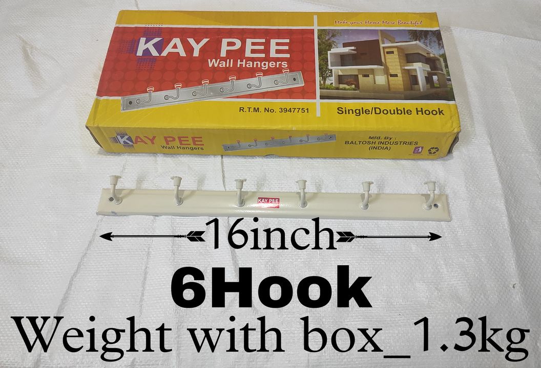 Kay Pee 6Hooks Prices Per Box (12PCS)  uploaded by Navisha Enterprises on 12/28/2021