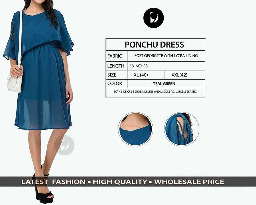 Ponchu dress uploaded by A2 Creations on 9/27/2020