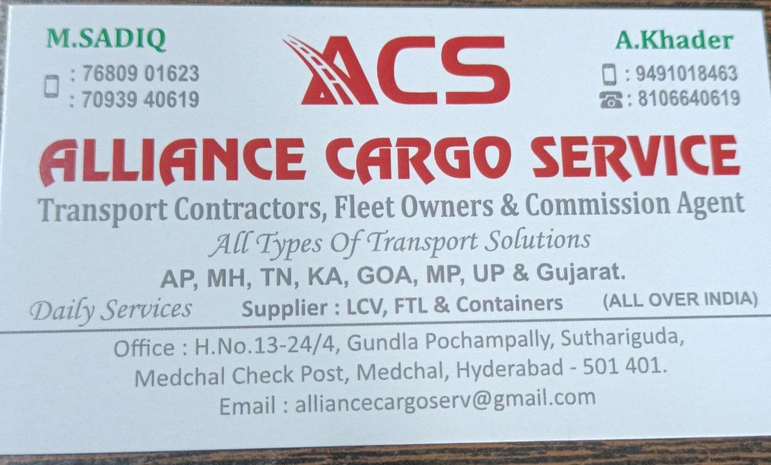 Post image All Types of Transport SolutionAll Over India Service Any kind of  Commercial vehicles Supply.Please Contact me 🙏 Any types of loads Requirement,We supply Vehicle Good &amp; Honest  price with Safe Delivery.Thanks RegardsMohammad Sadiq709394019