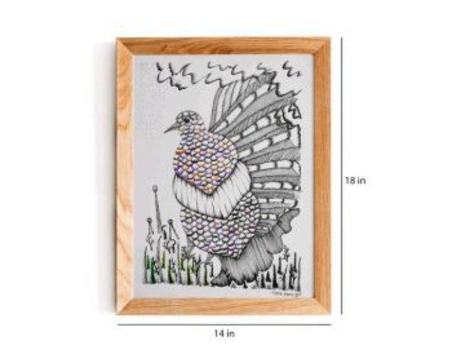Ban bird gond art painting uploaded by business on 12/28/2021