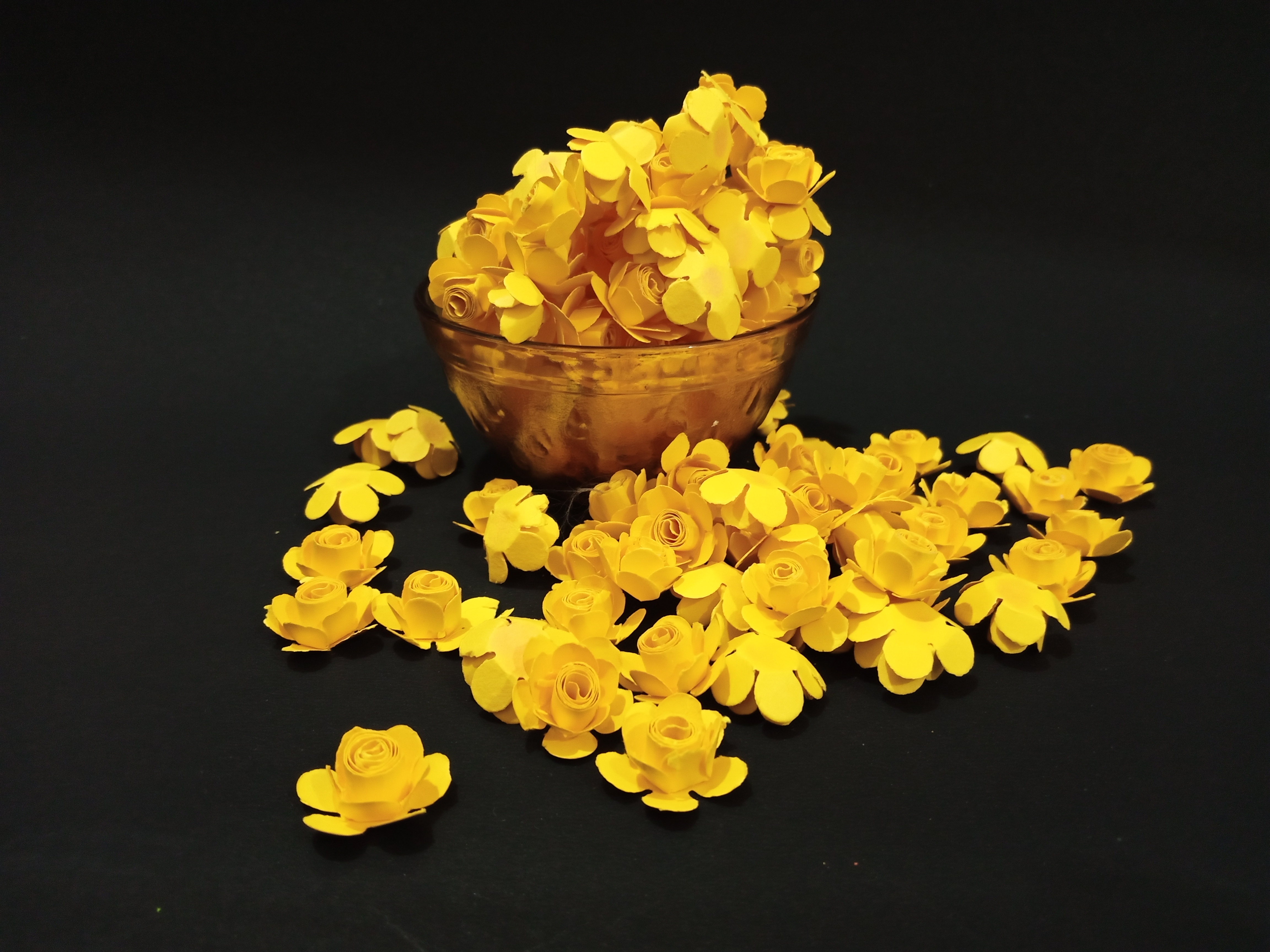 Yellow paper flowers uploaded by business on 12/28/2021