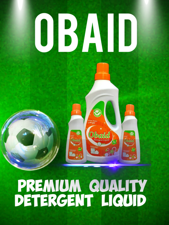 Post image OBAID PREMIUM QUALITY DETERGENT LIQUID 1000ML  MRP 180.00DP 95.00 NEW YEAR SALE