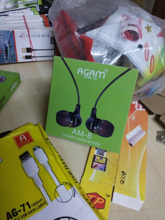 AGAM AM-8 EARPHONE PERFUME WIRE  uploaded by AGAM MOBILE WORLD on 12/29/2021