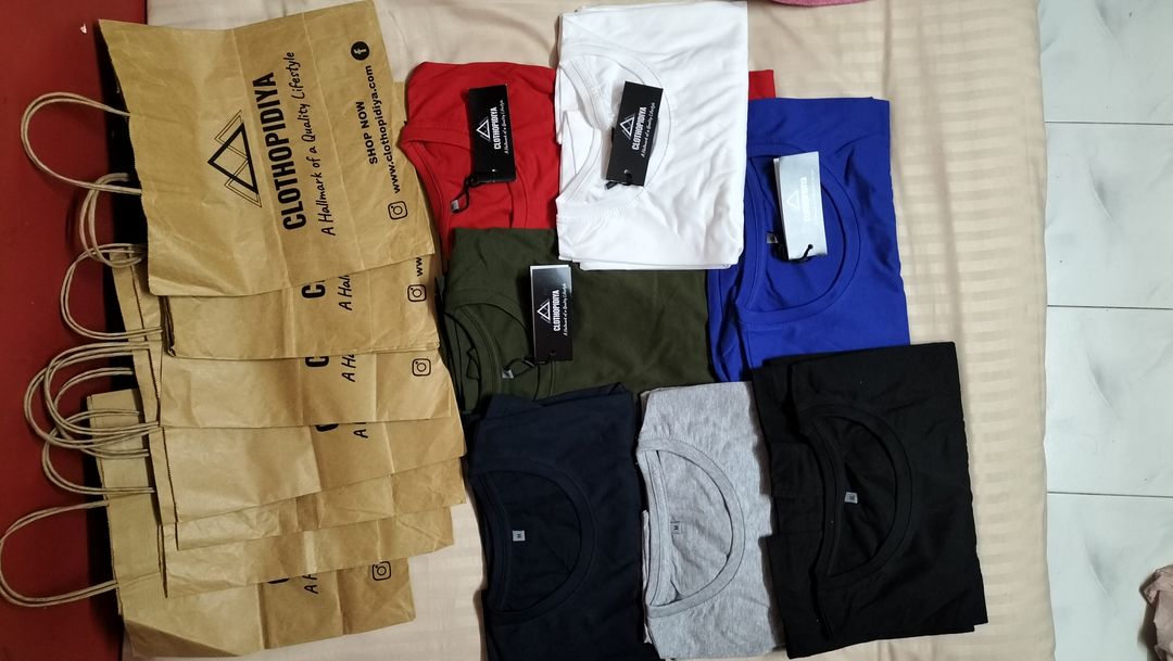 Post image Hurry!!!!*Last 300 Pieces of Half-sleeves T-shirts left in M, L and XL sizes for all 7 Colors**Price - 170/- Only* for Bio-washed, Pre-shrunk and Color Fastening material Guaranteed. 
No Compromise in Quality of the T-shirts
Order will be delivered in 1-2 Days max - Pan-India.Contact on WhatsApp or Call on: 9136281412