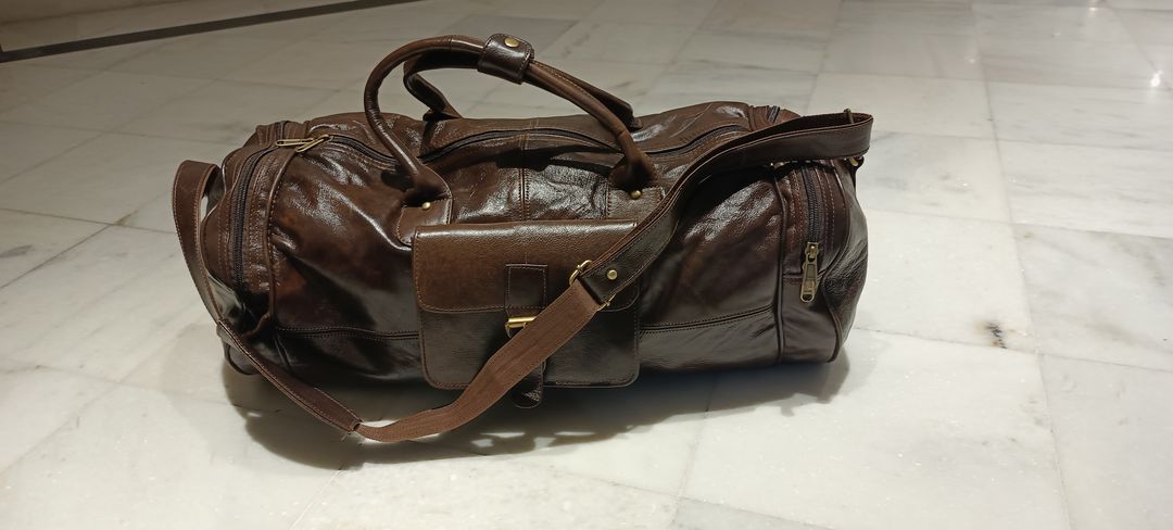 Leather duffle bag uploaded by Mojari the juti store on 12/29/2021
