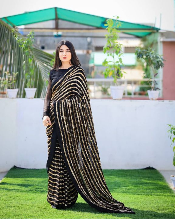 👜*Designer Sequins Saree Collection*👜 uploaded by Shrihari Fashion on 12/29/2021