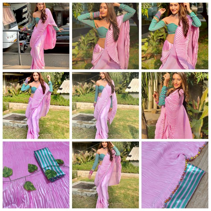 Soft italian satin saree uploaded by Royal collection on 12/29/2021