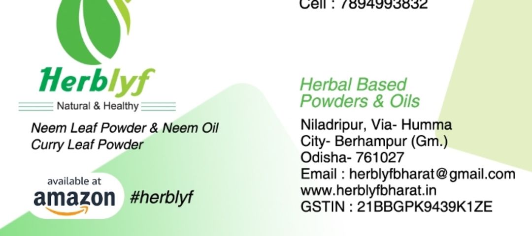 Visiting card store images of Herblyf